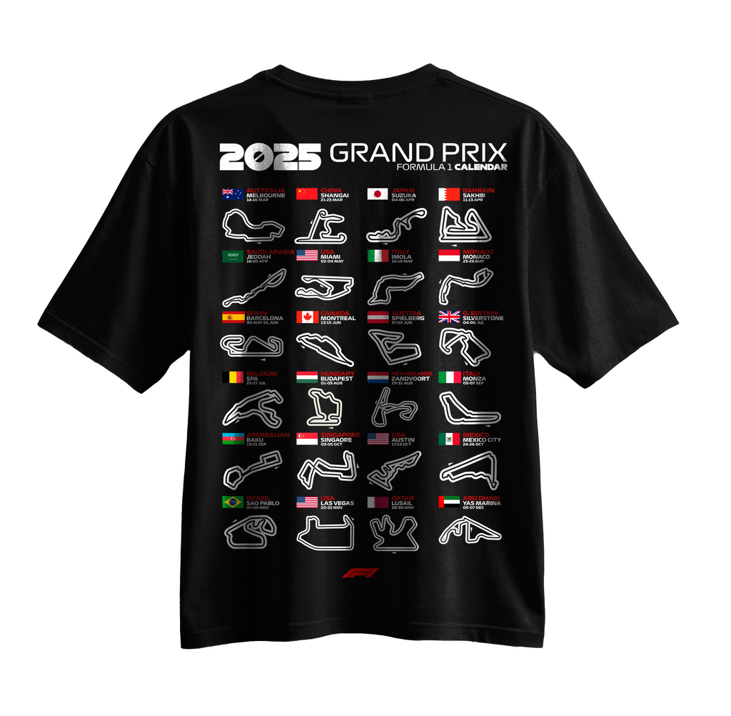 F1 Printed Oversized t-shirt design 1