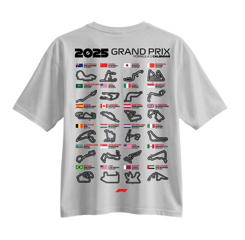 F1 Printed Oversized t-shirt design 1