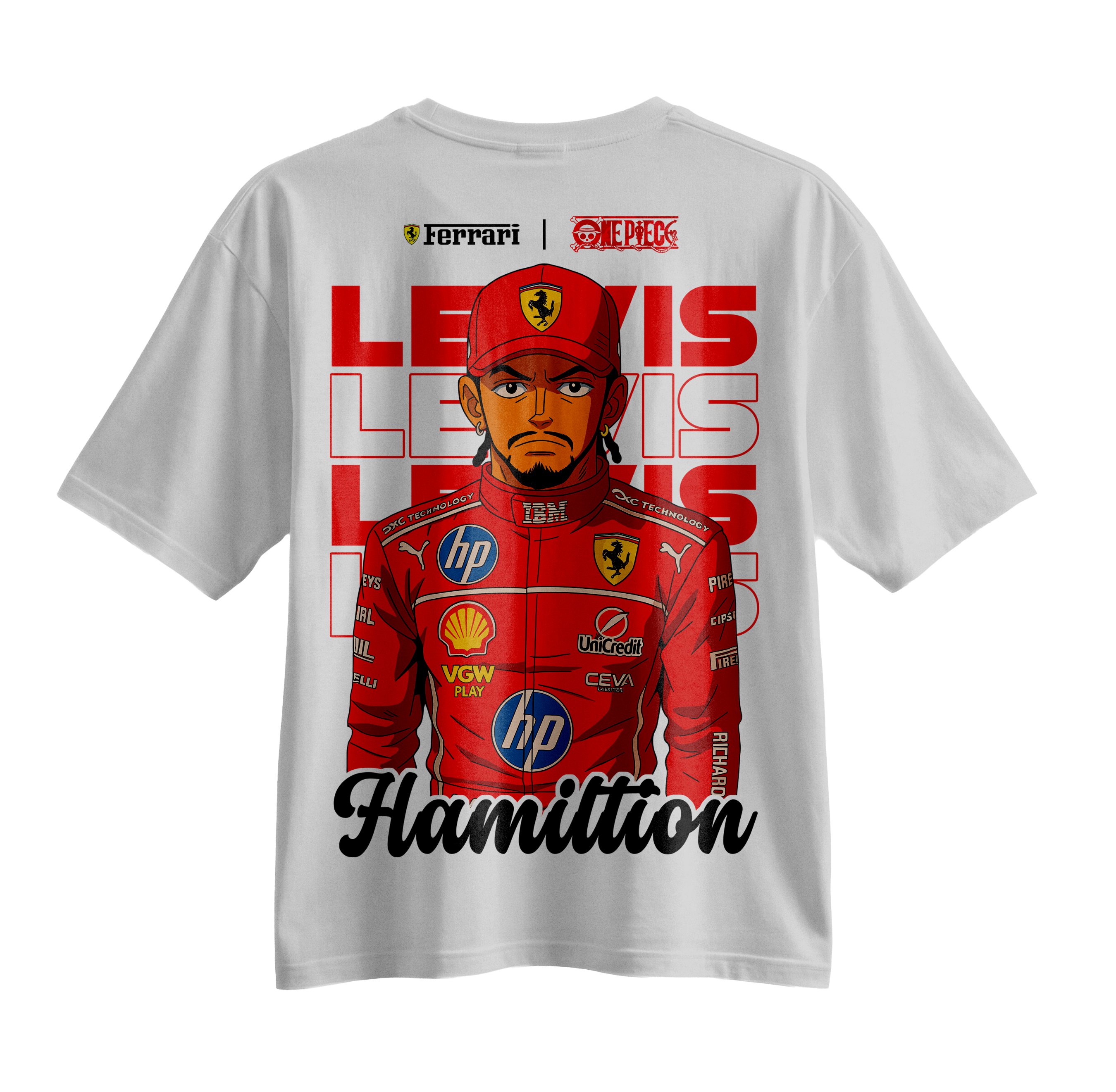 F1 Printed Oversized t-shirt design 2